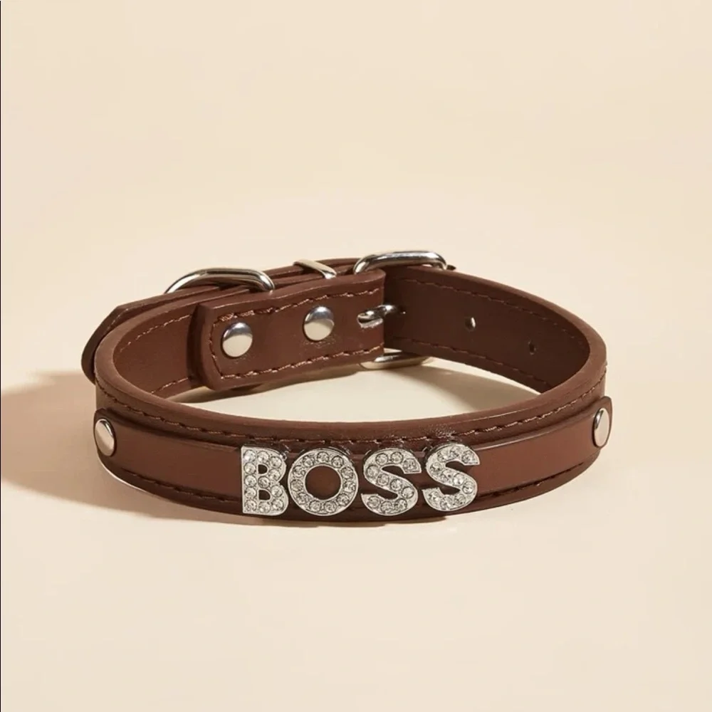 Rhinestone Decor Pet Collar 🐈